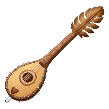 Feather shaped instrument sticker