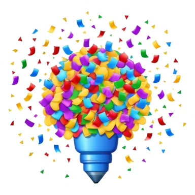 colorful confetti explosion celebration sticker