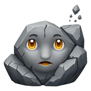 generate me a simple gray rock sticker