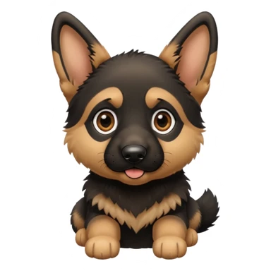 German shepherd puppy cute sticker
