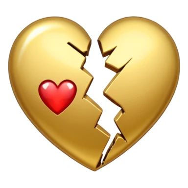 A broken heart glued together by money sticker