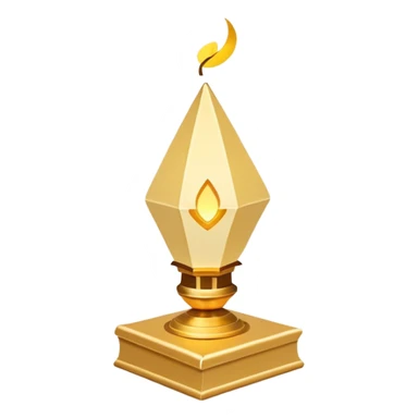 Lanterna flutuante pequena, de papel translúcido, formato retangular/cilíndrico alongado, aberta em cima e embaixo, com luz dourada suave interna, sem alça, sem metal, sem decoração. sticker