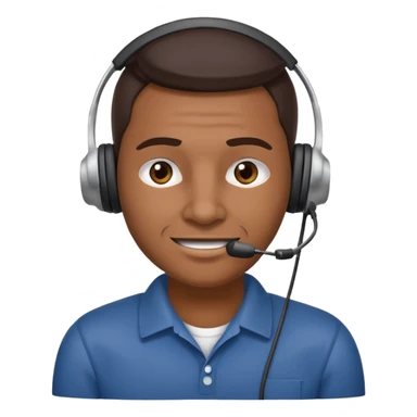 mean looking phone scammer in sketchy call center from pakistan with smirk and brown skin sticker