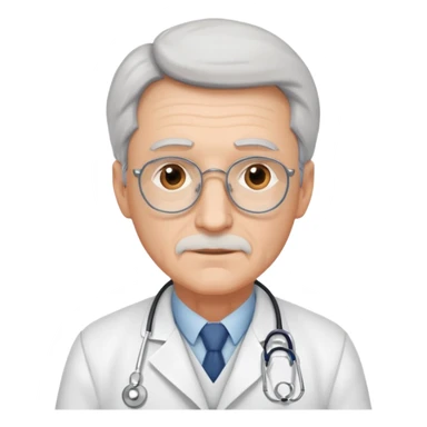 Older male doctor  sticker