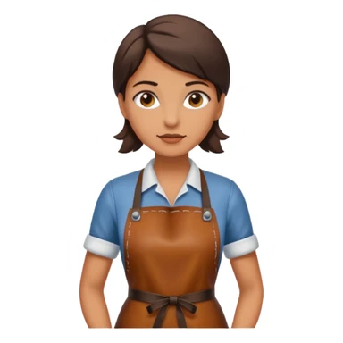 Leather Craft Worker woman  sticker