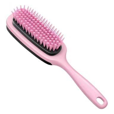 light pink hairbrush minimal design sticker