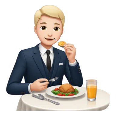 someone who eats in restaurants high above the city
 sticker