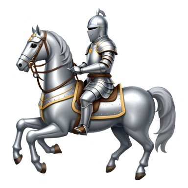 Knight on horse sticker