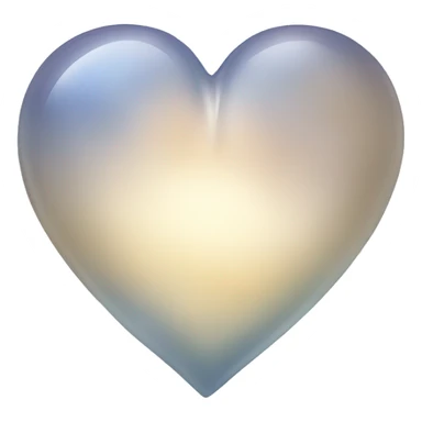 Moonstone heart sticker