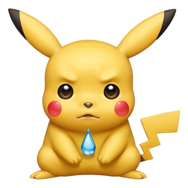 Un Pikachu qui et triste  sticker