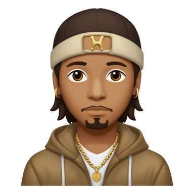 Wish Bone of bone thugs-n-harmony with dark brown hair sticker