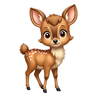 standing cute bambi sticker