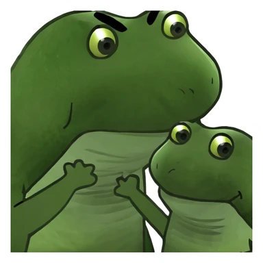 Alligator and turtle high five sticker