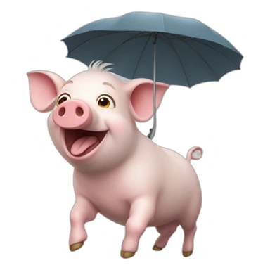 Un cochon volant sticker