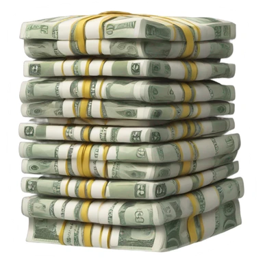 Big money stacks sticker