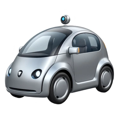 future delivery car robot sticker