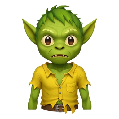 Goblin yellow shirt  sticker