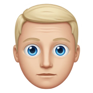 John Handy with blue eyes sticker