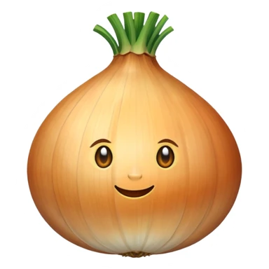 an onion  sticker