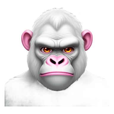 giant albino gorilla  sticker