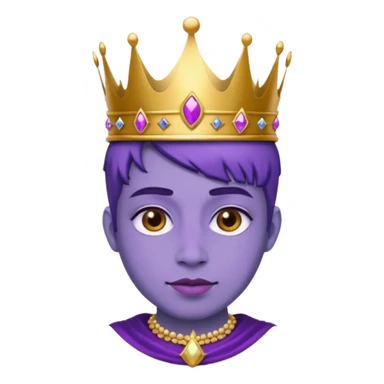 Purple royalty sticker
