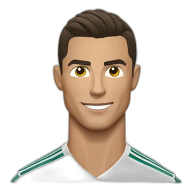 Cristiano Ronaldo doing de the suiii sticker