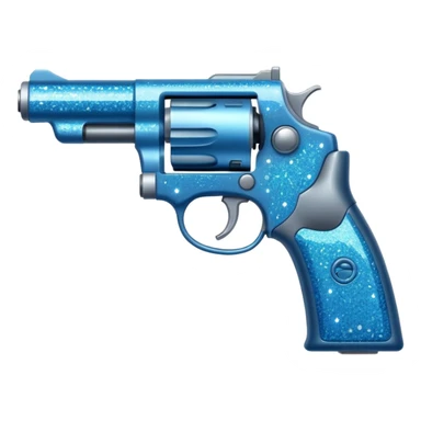 glitter blue cian gun sticker