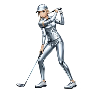 sorayama golfing sticker