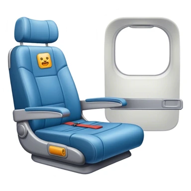 plane seat seatbelt sticker
