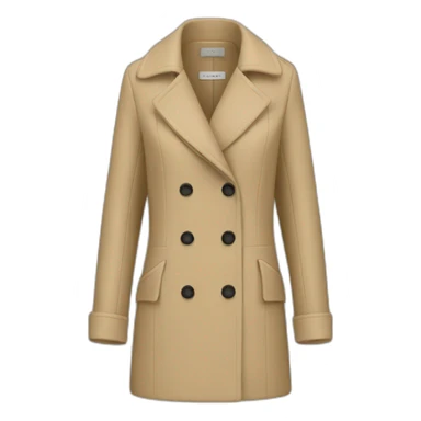 Beige coat for women sticker
