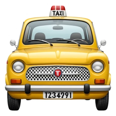 fiat 125p taxi sticker