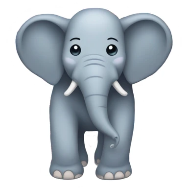 elephant with hearts sticker