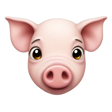 pig but skinny sticker