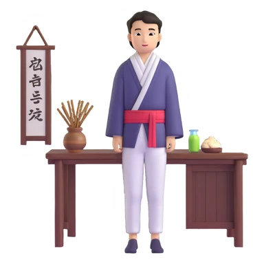 Japanese male high school student staying at traditional inn during school trip sticker