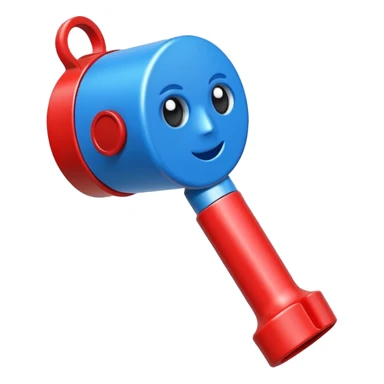 whistle blue (#00A3E0) and red (#F9423A) sticker