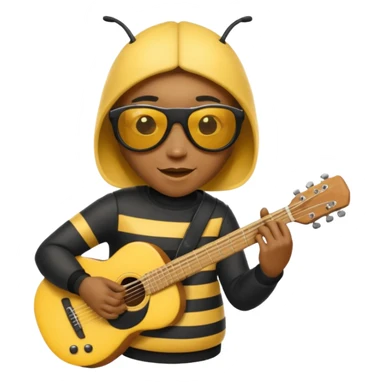 Musician Bee sticker