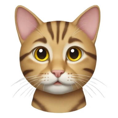 Tabby cat with AR  sticker