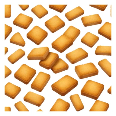 Small pieces of bread crumbs sticker