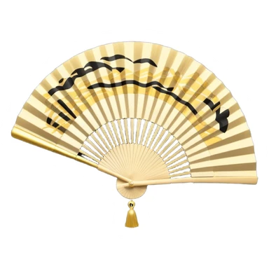 japanese hand fan glossy circuit sticker