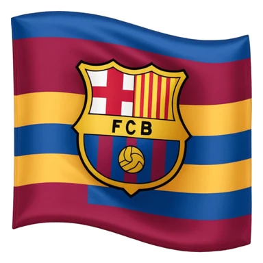 Create FC Barcelona flag emoji sticker