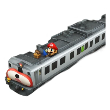 A Train disguised as Mario Bros sticker