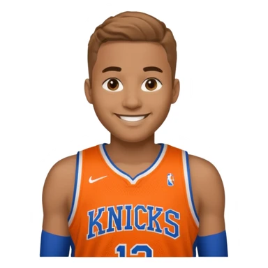 Smiley new york knicks sticker