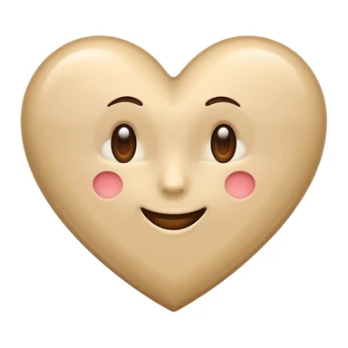 Please make a beige heart emoji which can i use in the text on IG sticker