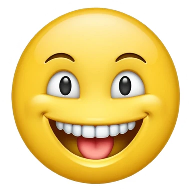 Emoji sonriendo con dientes de diamantes  sticker