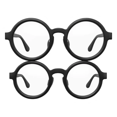 Create a high-quality 3D render that transforms the emojis 👓 into 3D objects. Pixar-style, 

 sticker