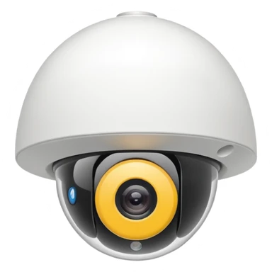 beyaz güvenlik kamerası sticker