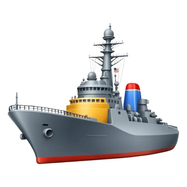 A naval destroyer ship sticker