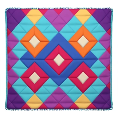 The spread blanket is spread wide open sticker