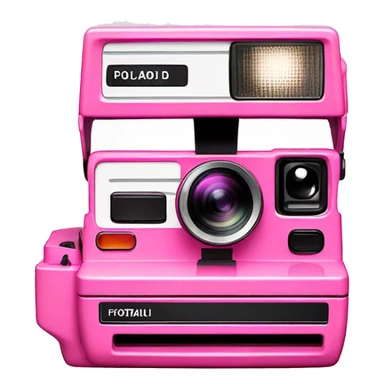 fujifilm pink Polaroid camera  sticker