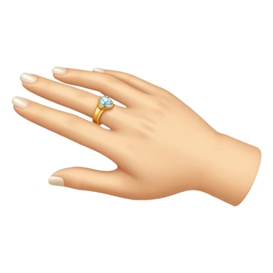 hand with wedding ring sticker